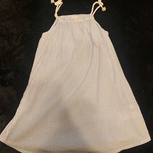Girls Light Blue/ White Stripped H&M Dress